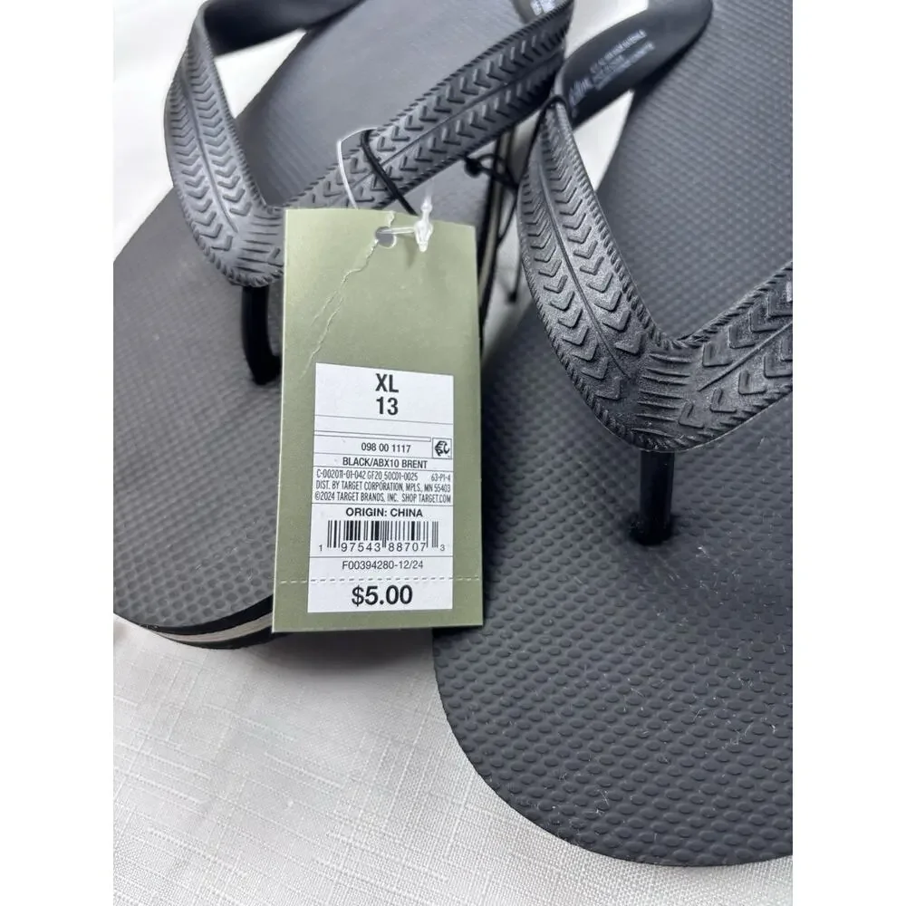 Goodfellow & Co New Men's Size XL 13 Black Sandals